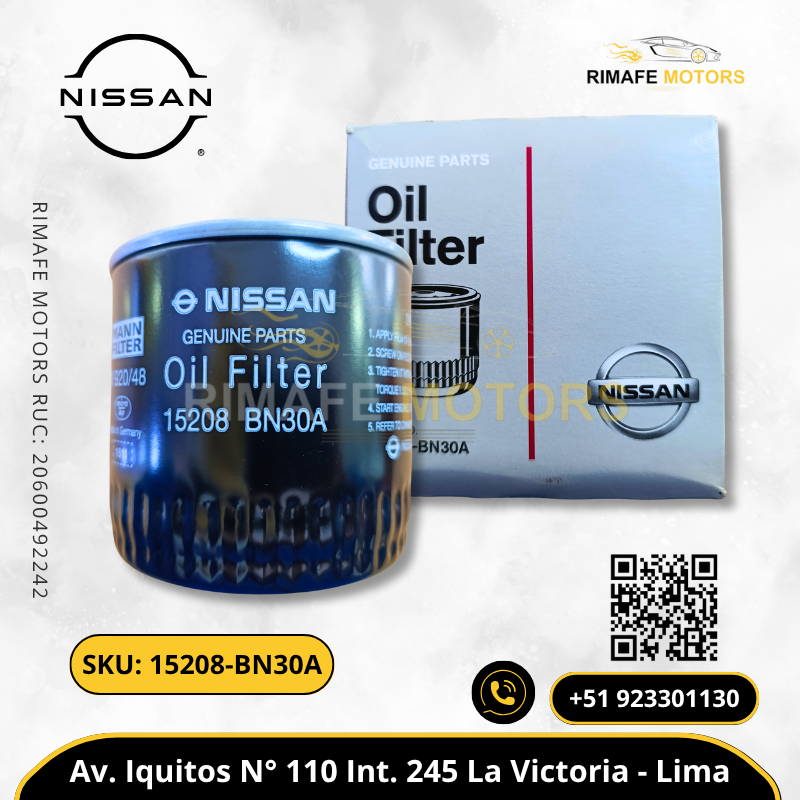 FILTRO DE ACEITE NISSAN FRONTIER NAVARA NP300 YD25