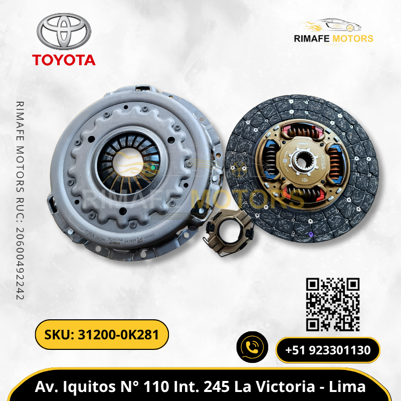 KIT DE EMBRAGUE TOYOTA HILUX 1GD 2GD