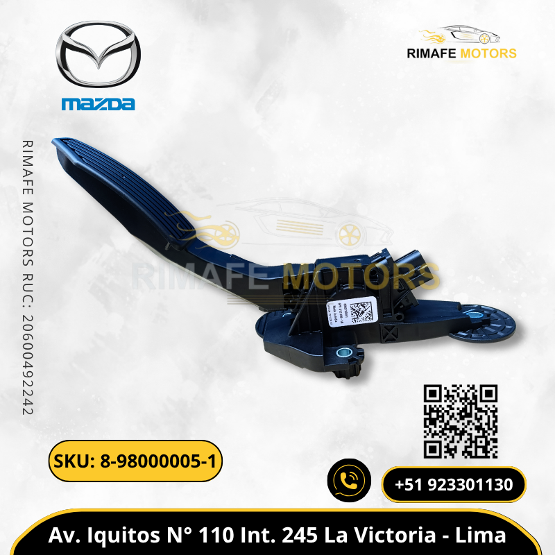 PEDAL DE ACELERADOR ALL NEW MAZDA BT50 4JJ3 3.0