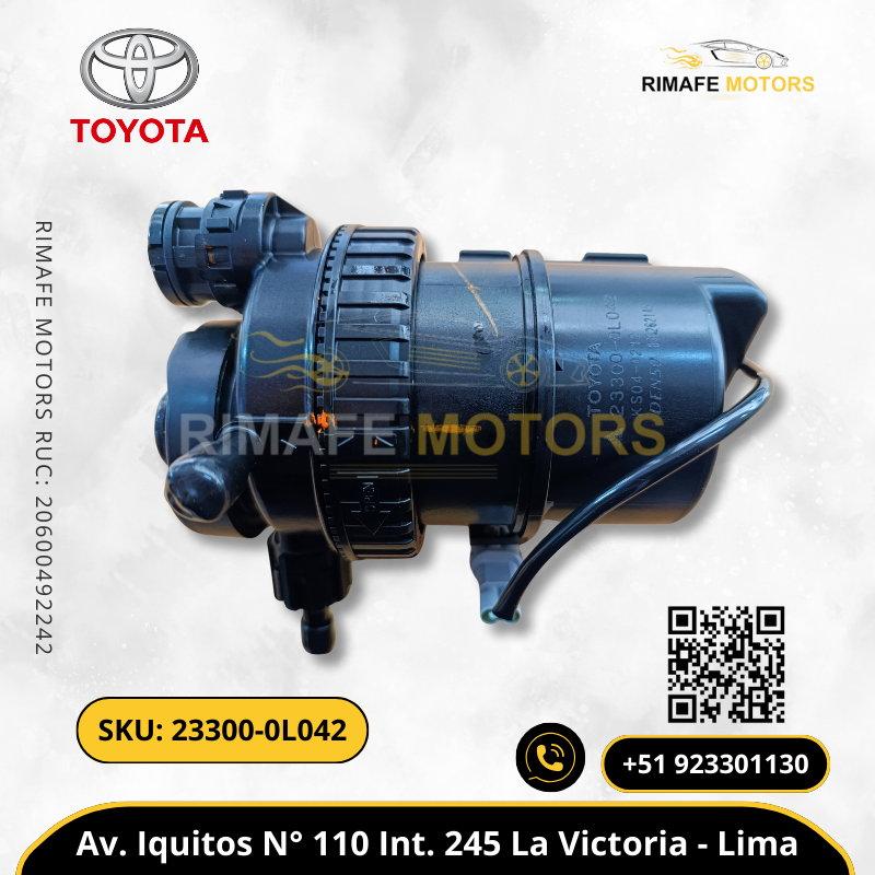 CONJUNTO DE FILTRO DE COMBUSTIBLE TOYOTA HILUX 1KD 2KD