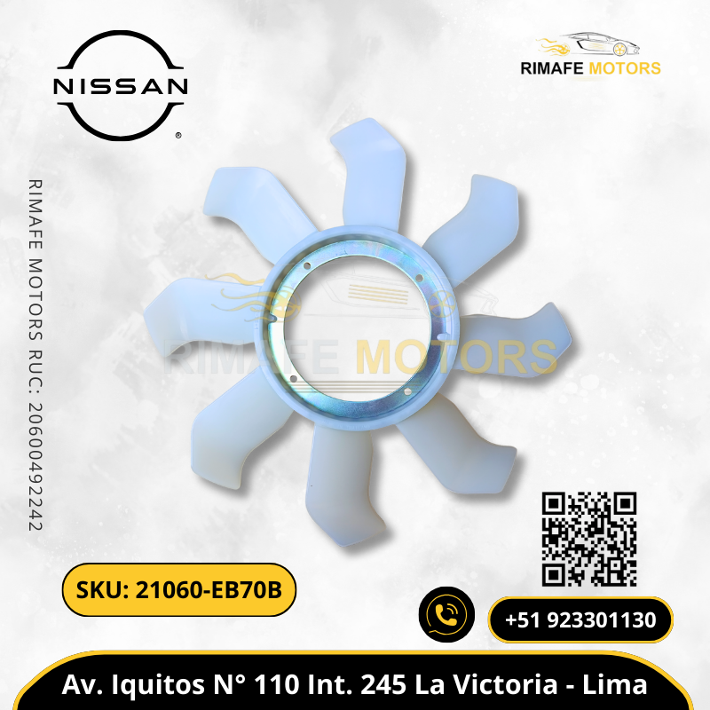 PALETA DE VENTILADOR NISSAN NAVARA YD25 2.5