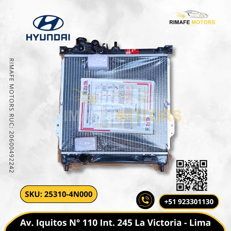 RADIADOR HYUNDAI EON G3HA 0.8