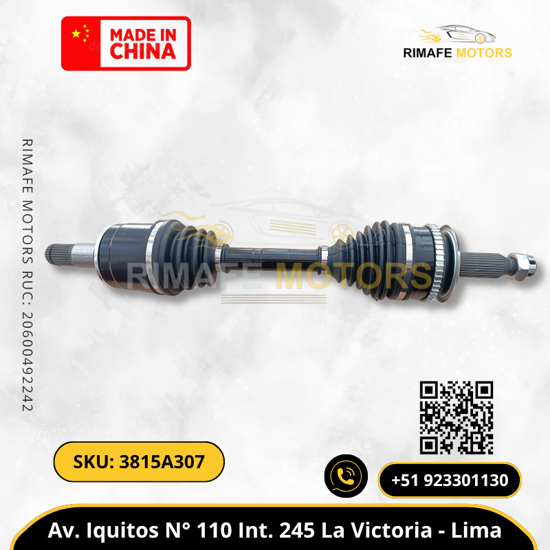 EJE DE PALIER IZQUIERDO MITSUBISHI L200 MONTERO SPORT 4D56 4N15